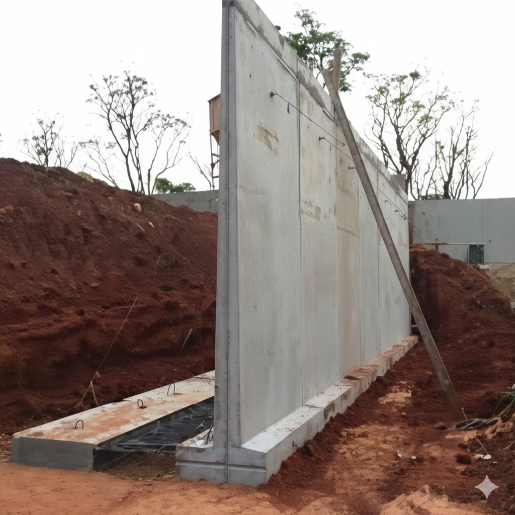 Muro de Arrimo Concreto Armado